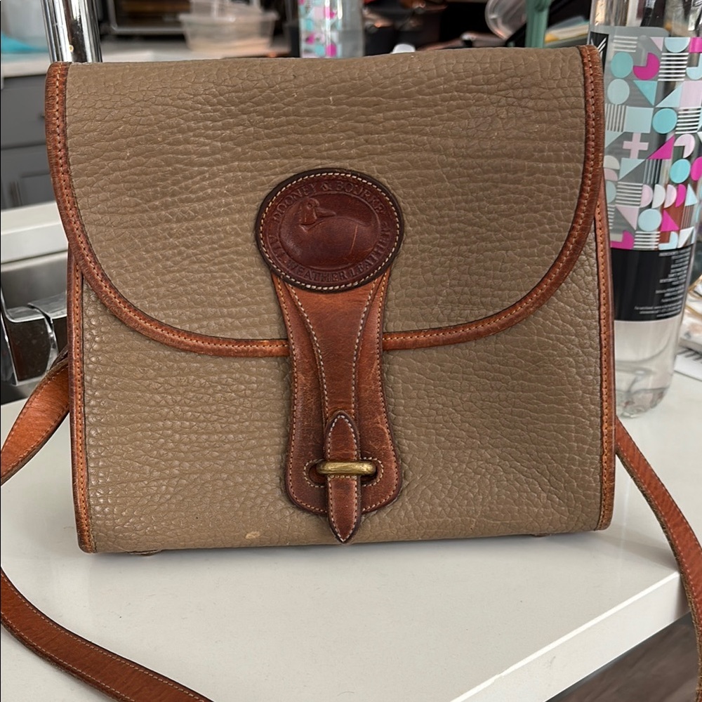 Dooney & Bourke Tan and Brown Leather Bag